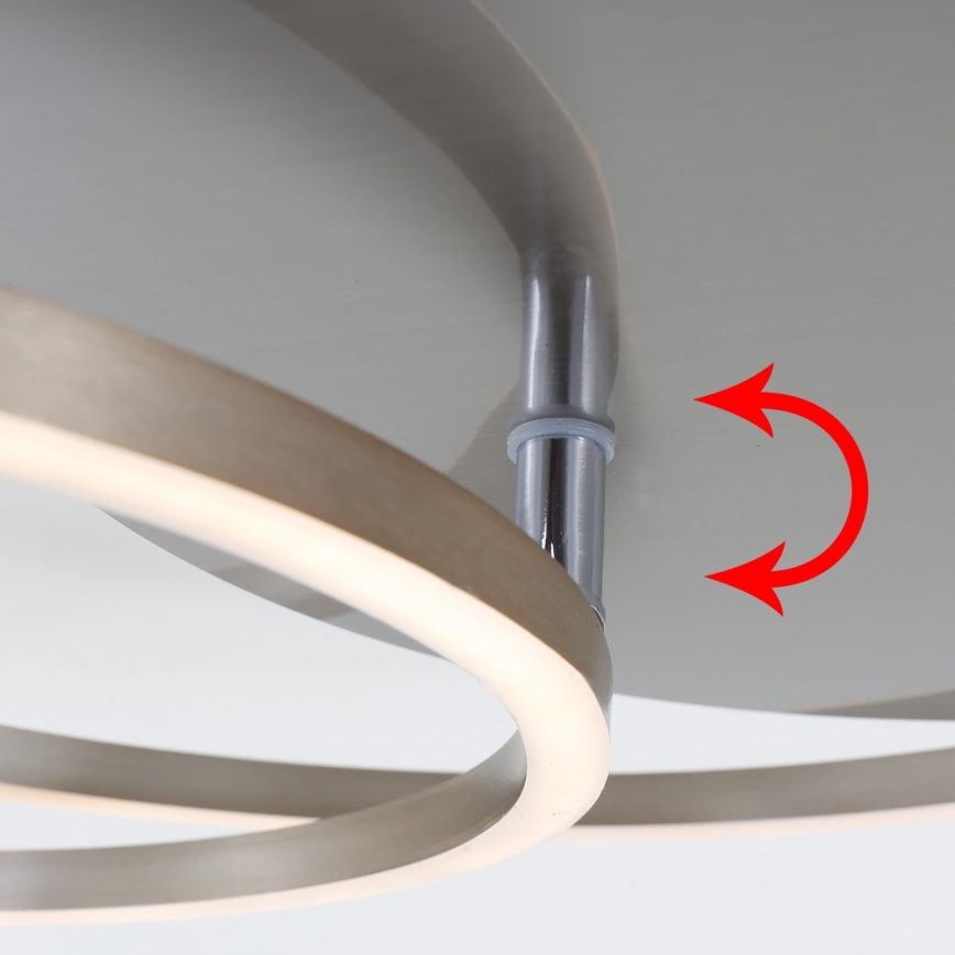 Brilo - LED fényerőszabályozható mennyezeti lámpatest FRAMES LED/14W/230V + LED/22W 3000K