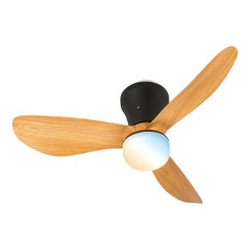 Brilo - LED fényerőszabályozható mennyezeti ventilátor LUFITO LED/15W/230V 3000/4000/6000K bézs + távirányító