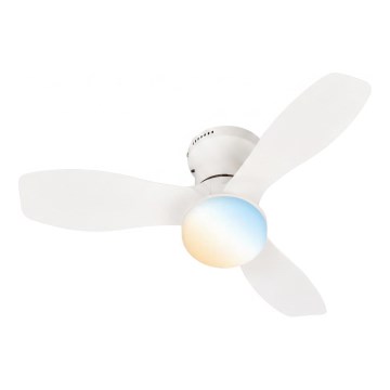 Brilo - LED Fényerőszabályozható mennyezeti ventilátor PAN LED/15W/230V 3000-6500K fehér + távirányító