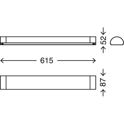 Brilo - LED fürdőszobai tükörvilágítás BATH LED/8W/230V IP44