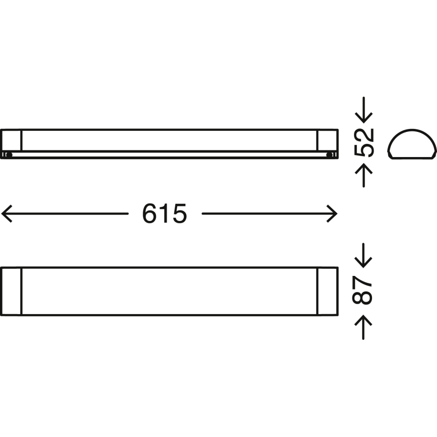 Brilo - LED fürdőszobai tükörvilágítás BATH LED/8W/230V IP44
