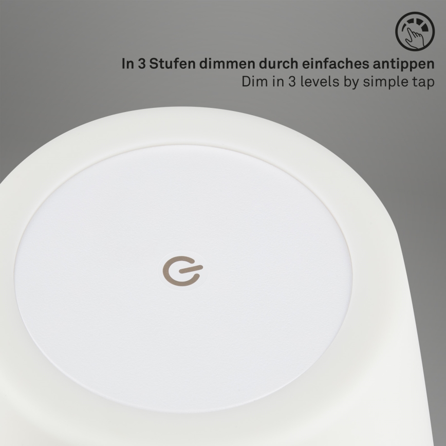 Brilo - LED kültéri állítható fényerejű újratölthető lámpa LED/3W/5V IP44 2000 mAh