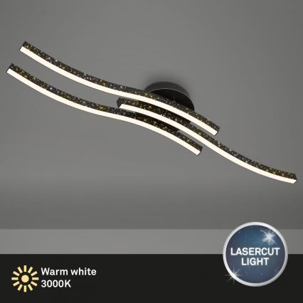 Brilo - LED Mennyezeti lámpa LED/19W/230V 3000K fekete