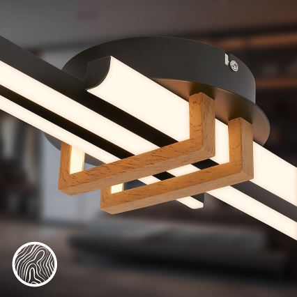 Brilo - LED mennyezeti lámpa TINKA LED/21W/230V 3000K fekete