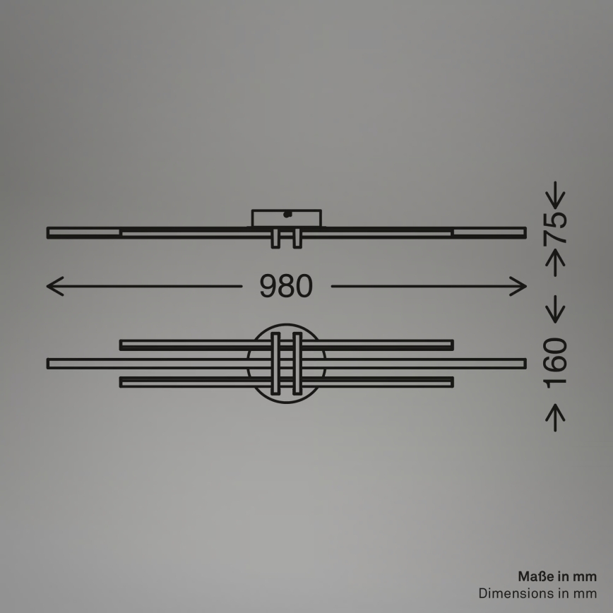 Brilo - LED mennyezeti lámpa TINKA LED/30W/230V 3000K rézszínű