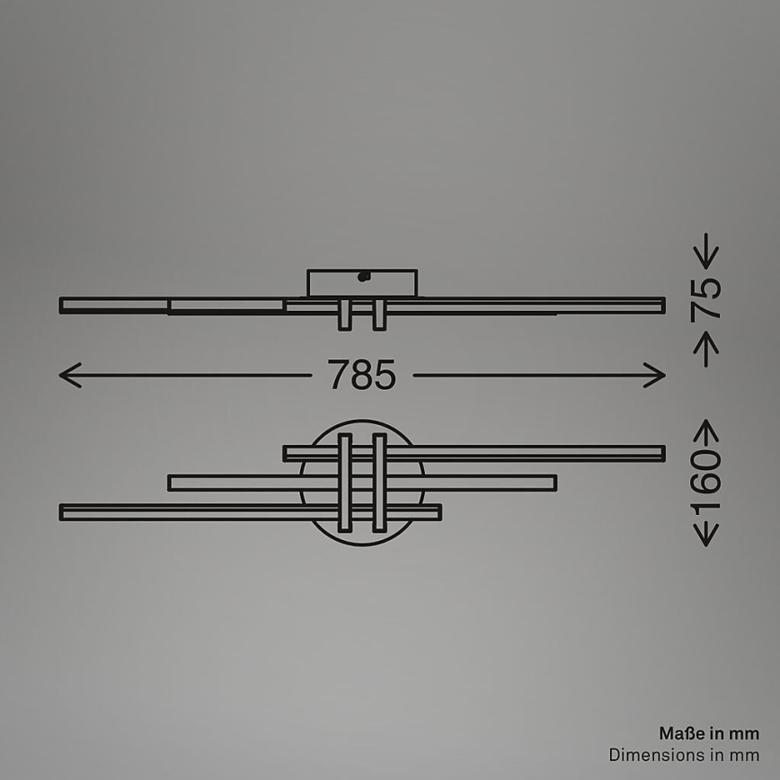 Brilo - LED mennyezeti lámpatest TINKA LED/21W/230V 3000K rézszínű