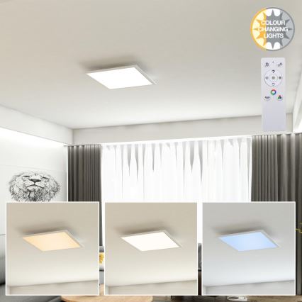 Brilo - LED RGB Dimmelhető mennyezeti lámpa COLOUR LED/15W/230V 3000-6500K + távirányítás