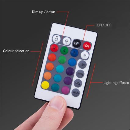 Brilo - LED RGB Dimmelhető szalag 6,6m LED/6W/USB + távirányítás