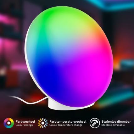 Brilo - LED RGBIC dimmelhető asztali lámpa TARA LED/6W/230V 3000-6500K fehér + távirányító