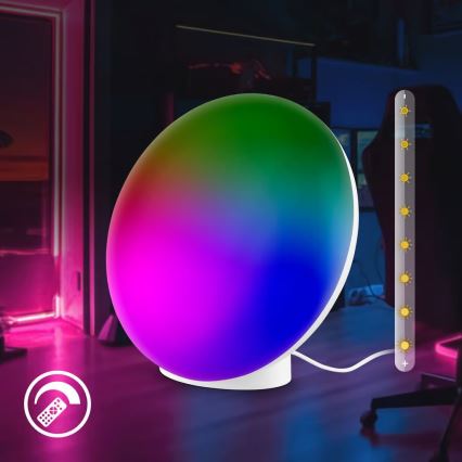 Brilo - LED RGBIC dimmelhető asztali lámpa TARA LED/6W/230V 3000-6500K fehér + távirányító