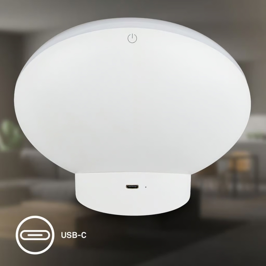 Brilo - LED RGBIC dimmelhető asztali lámpa TARA LED/6W/230V 3000-6500K fehér + távirányító