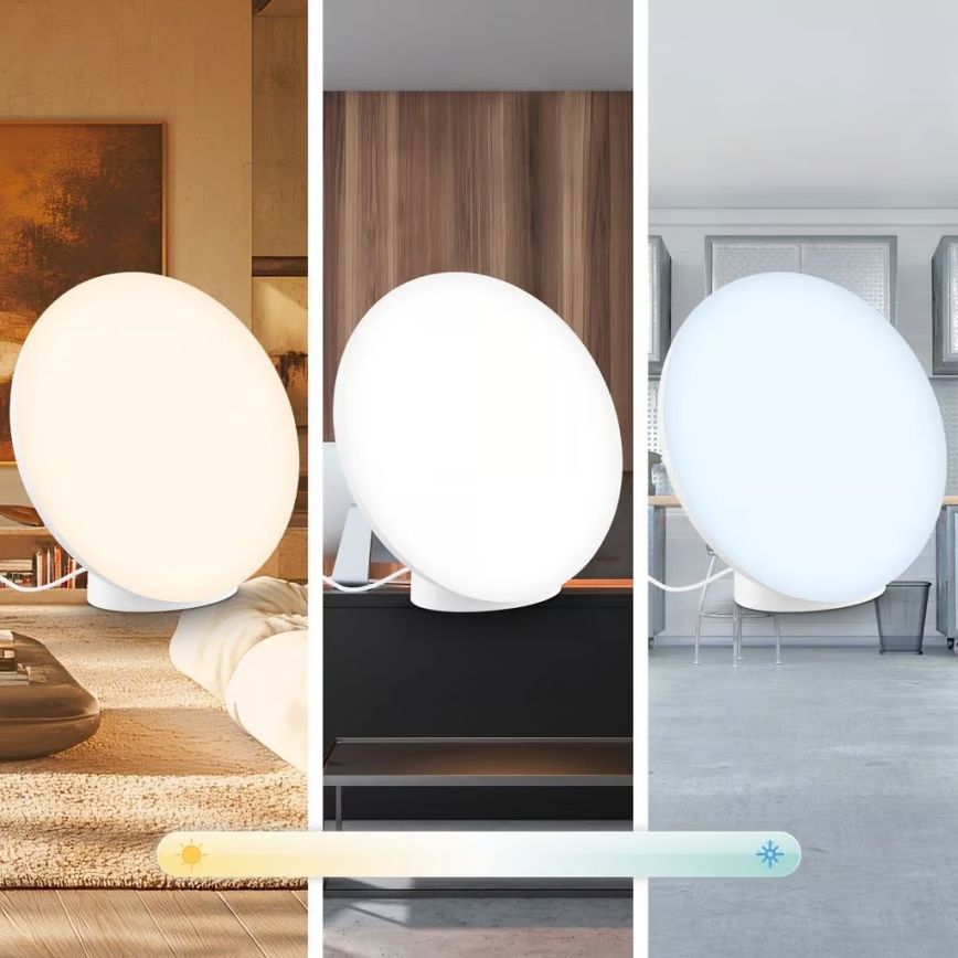 Brilo - LED RGBIC dimmelhető asztali lámpa TARA LED/6W/230V 3000-6500K fehér + távirányító