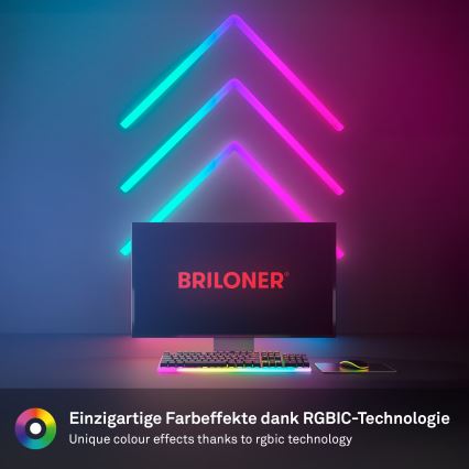 Brilo - LED RGBIC Dimmelhető világító szalag Smart LED/24W/230V Wi-Fi Tuya