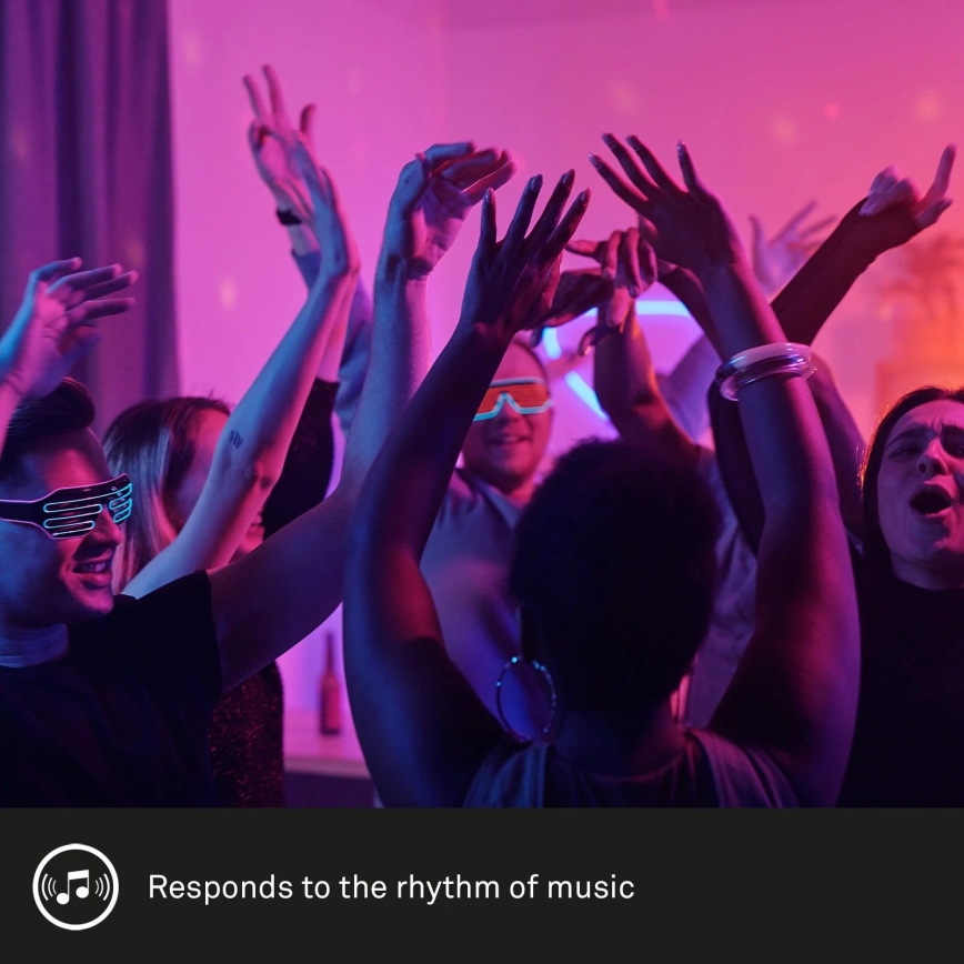 Brilo - LED RGBW dimmelhető szalag MUSIC 6,65m LED/18W/230V Wi-Fi Tuya + távirányító