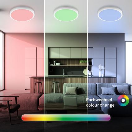 Brilo - LED RGBW, fényerőszabályozható mennyezeti lámpa LED/20W/230V 2200–6500K Tuya Wi‑Fi, átmérő 27 cm