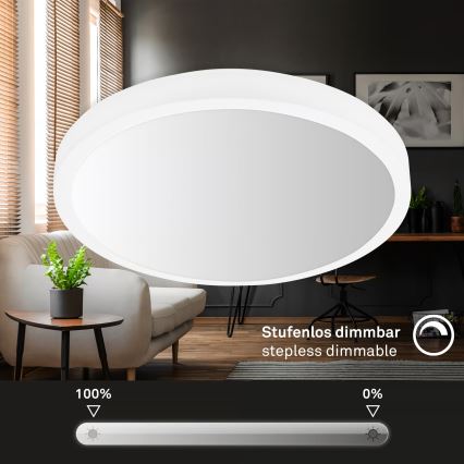 Brilo - LED RGBW, fényerőszabályozható mennyezeti lámpa LED/20W/230V 2200–6500K Tuya Wi‑Fi, átmérő 27 cm