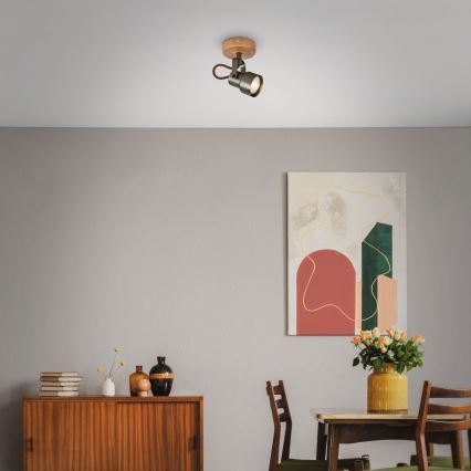 Brilo - LED spotlámpa TAHUN 1xGU10/5W/230V 3000K barna