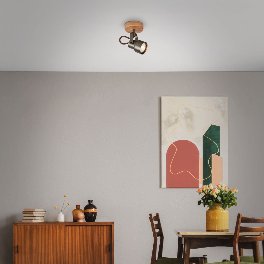 Brilo - LED spotlámpa TAHUN 1xGU10/5W/230V 3000K barna