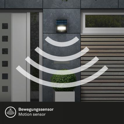 Brilo - napelemes LED reflektor érzékelővel LED/5W/5,5V IP54 1200 mAh