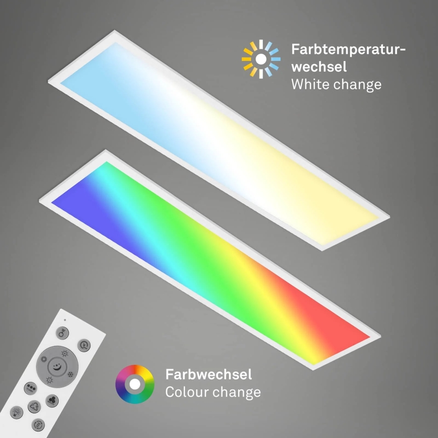 Brilo - RGBW Dimmelhető mennyezeti lámpa SLIM LED/24W/230V 3000-6500K 100x25 cm + távirányítás