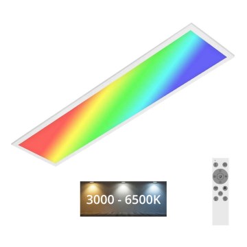 Brilo - RGBW Dimmelhető mennyezeti lámpa SLIM LED/24W/230V 3000-6500K 100x25 cm + távirányítás