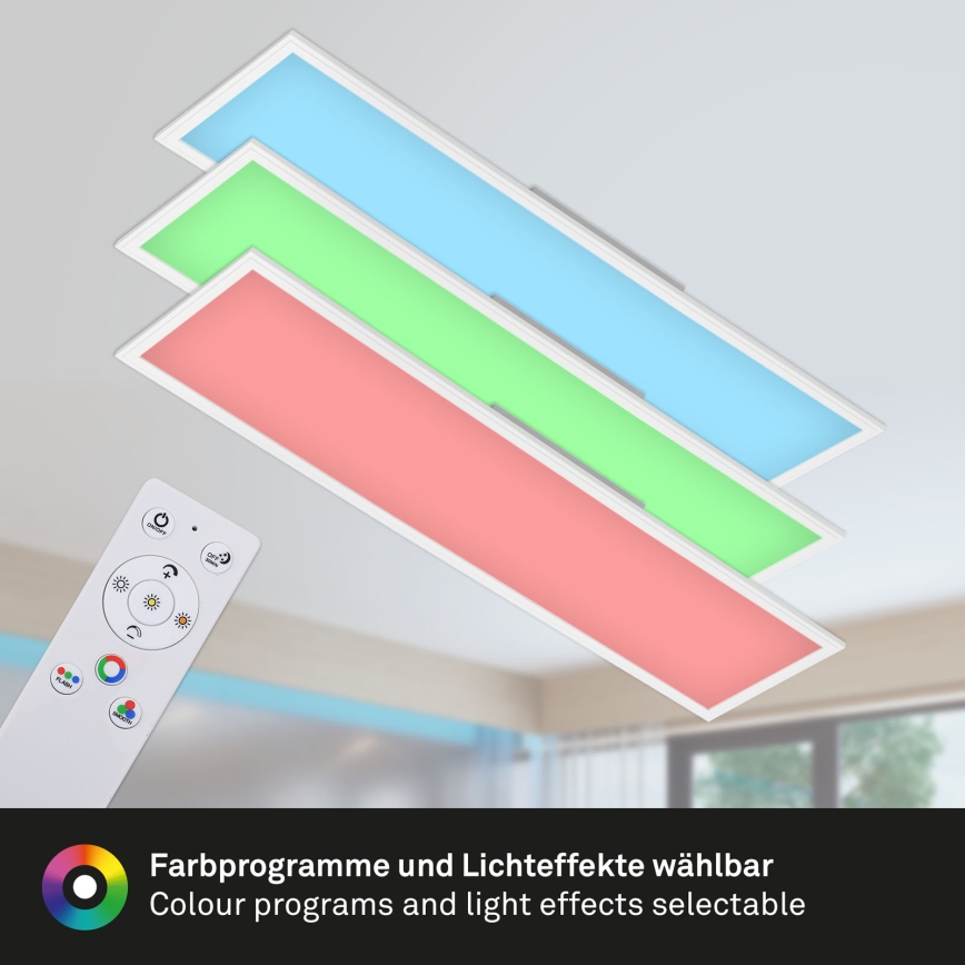 Brilo - RGBW Dimmelhető mennyezeti lámpa SLIM LED/40W/230V 3000-6500K + távirányítás