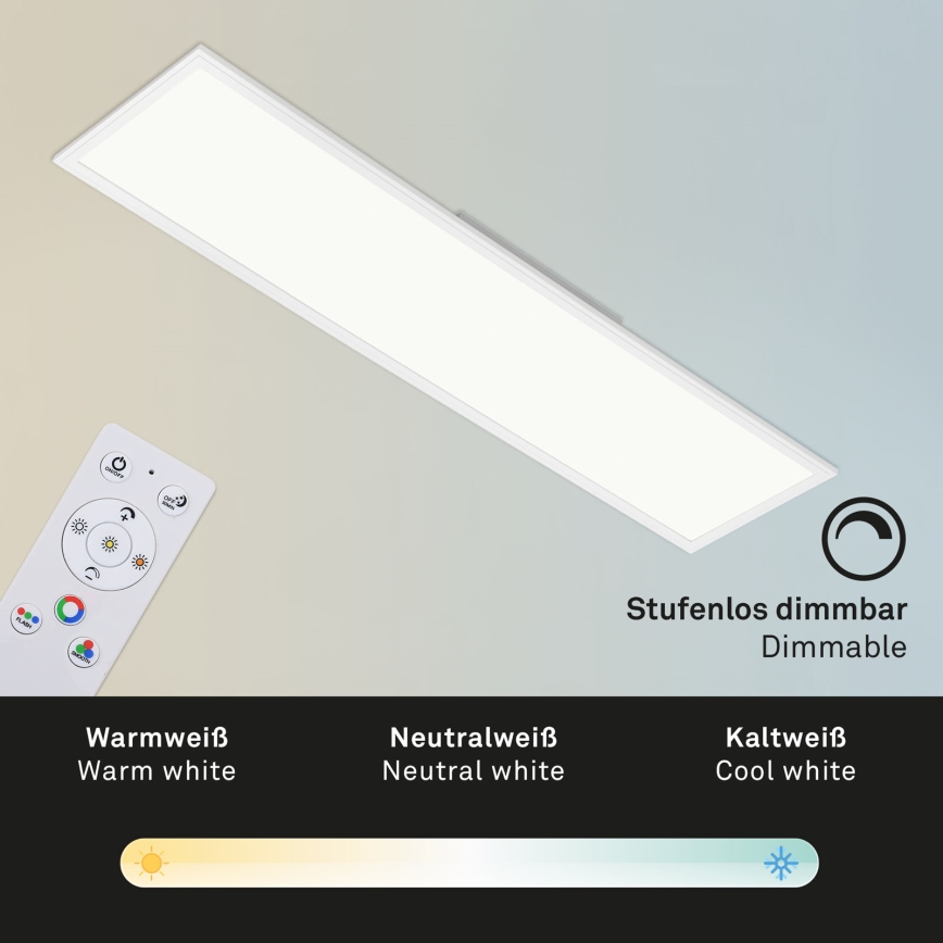 Brilo - RGBW Dimmelhető mennyezeti lámpa SLIM LED/40W/230V 3000-6500K + távirányítás