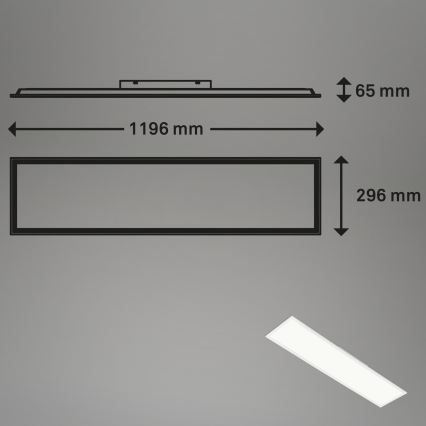 Brilo - RGBW Dimmelhető mennyezeti lámpa SLIM LED/40W/230V 3000-6500K + távirányítás