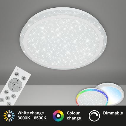 Brilo - RGBW Dimmelhető mennyezeti lámpa STARRY SKY LED/24W/230V 3000-6500K + távirányítás
