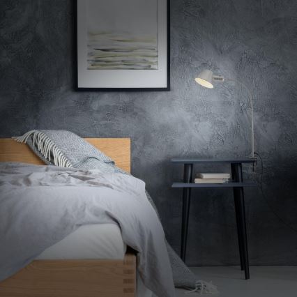 Brilo - Rugalmas asztali lámpa klipsszel 1xE27/10W/230V ezüst