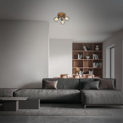 Brilo - Spotlámpa VINTAGE 3xE27/25W/230V