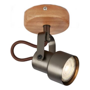 Brilo - TAHUN LED spotlámpa 1xGU10/5W/230V barna