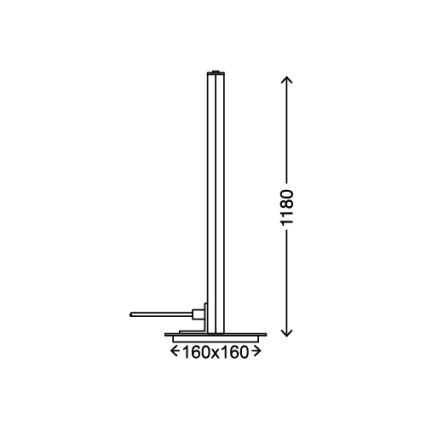 Briloner 1352-012 - LED Állólámpa LINEA LED/20W/230V