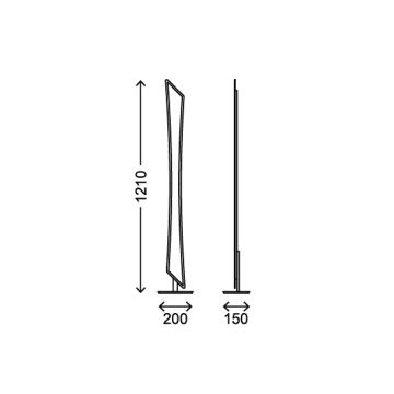 Briloner 1354-018 - LED Állólámpa BARCO LED/20W/230V