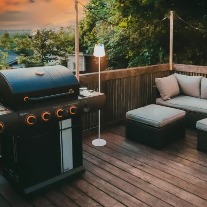 Briloner 1507016 - Dimmelhető LED állólámpa KIKI LED/4,3W/5V IP44 2600 mAh fehér