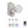 Briloner 2040-012 - RGB LED, fényerőszabályozható spotlámpa LED/3,3W/230V + távirányítóval