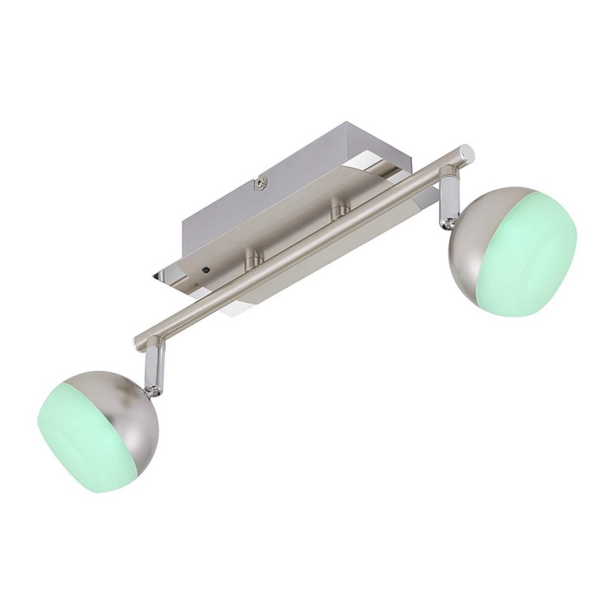 Briloner 2040-022 - LED RGB dimmelhető spotlámpa 2xLED/3,3W/230V + távirányítóval