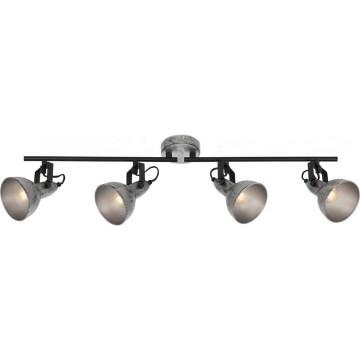 Briloner 2049-044 - Spotlámpa RETRO 4xE14/40W/230V szürke