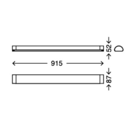 Briloner 2070-218 - LED fürdőszobai tükörvilágítás BATH LED/15W/230V IP44