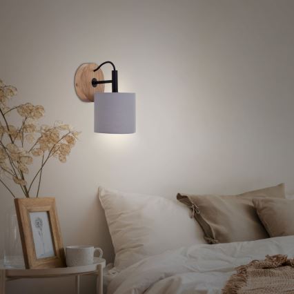Briloner 2075-014 - RHON fali lámpa 1xE14/25W/230V kaucsukfa