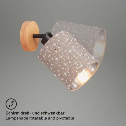 Briloner 2078-011 - Fali spotlámpa SPOTLIGHT 1xE27/25W/230V bézs