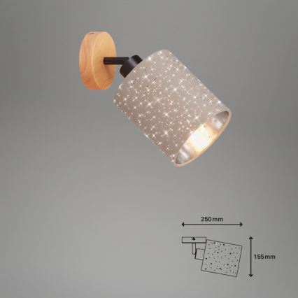 Briloner 2078-011 - Fali spotlámpa SPOTLIGHT 1xE27/25W/230V bézs