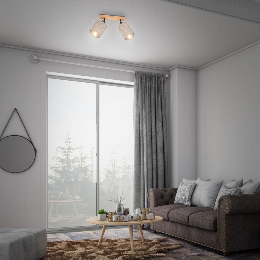 Briloner 2078-021 - Spotlámpa SPOTLIGHT 2xE27/25W/230V bézs