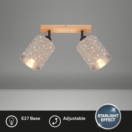 Briloner 2078-021 - Spotlámpa SPOTLIGHT 2xE27/25W/230V bézs