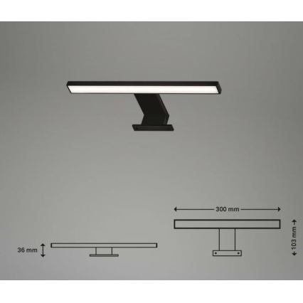 Briloner 2104-015 - LED fürdőszobai tükörvilágítás DUN LED/5W/230V 30 cm IP44