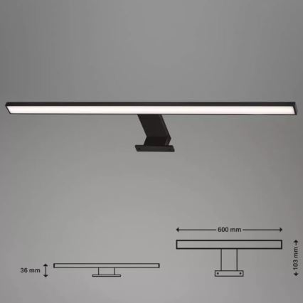 Briloner 2104-115 - LED fürdőszobai tükörvilágítás DUN LED/8W/230V 60 cm IP44