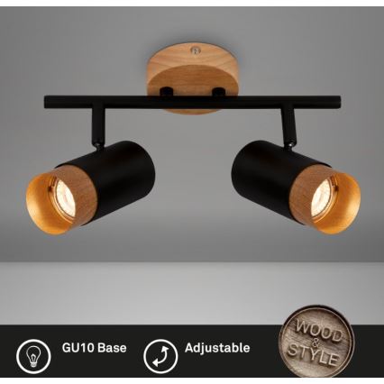 Briloner 2144025 - Spotlámpa SPOT 2xGU10/9W/230V