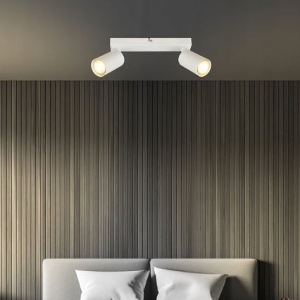 Briloner 2172-026 - Irányítható SPOT lámpatest 2x GU10/9W/230V fehér