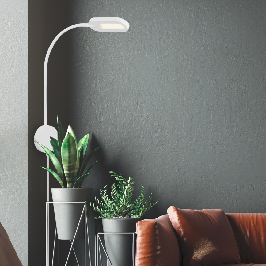 Briloner 2177016 - LED Dimmelhető fal flexibilis lámpa LED/6W/230V fehér