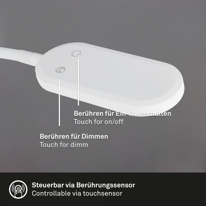 Briloner 2177016 - LED Dimmelhető fal flexibilis lámpa LED/6W/230V fehér